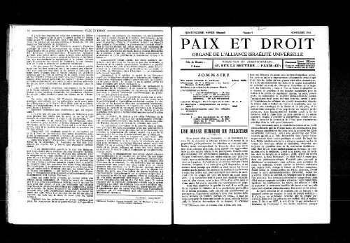 Paix et Droit.  (01/11/1934)